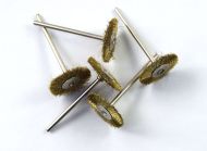 20pcs  22mm Crimped brass wire Wheel Miniature Polishing Brush