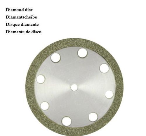 10pcs Set 2.35mm Shaft 22mm Diameter Rim Hole Cutting Diamond Mini Cutting Discs Cut-off Wheel Blades Set Comepatible with Dremel Rotary Tool 